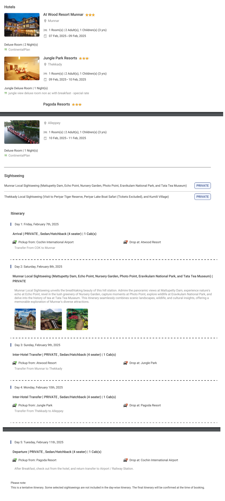 Kerala 4N5D Kerala Holiday Package - RideNow Holidays