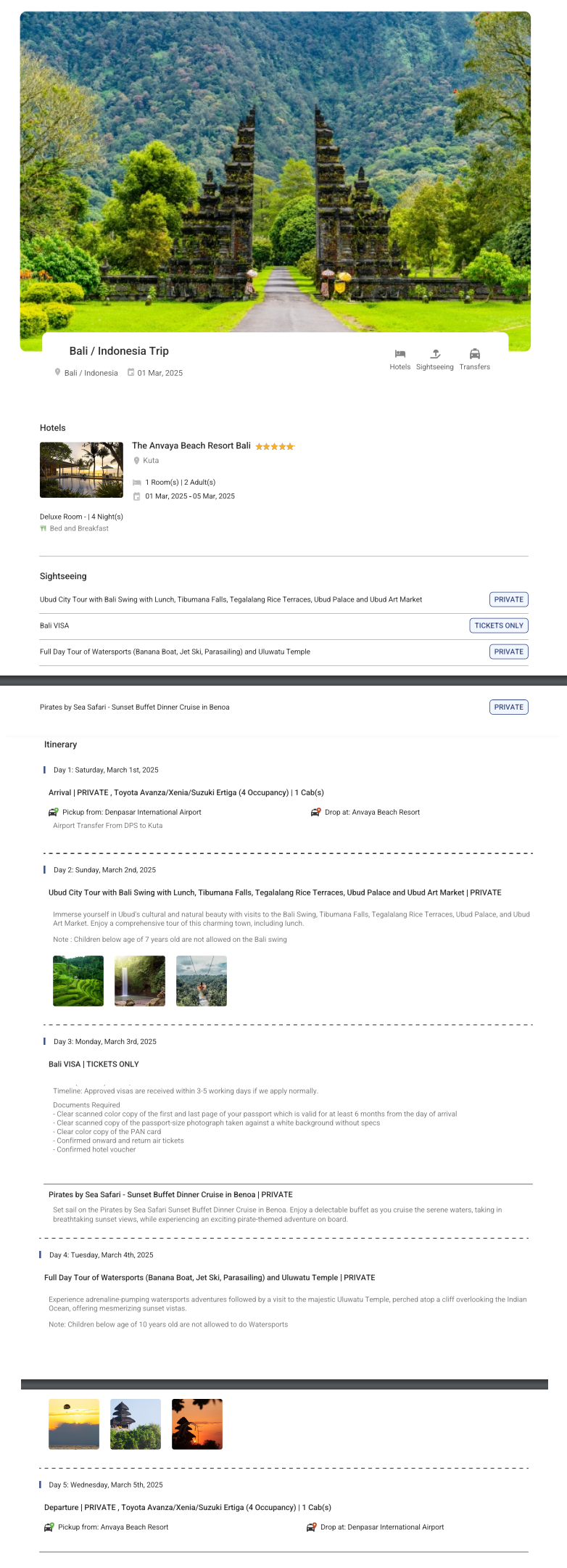 Bali 4N5D Bali Holiday Package - RideNow Holidays