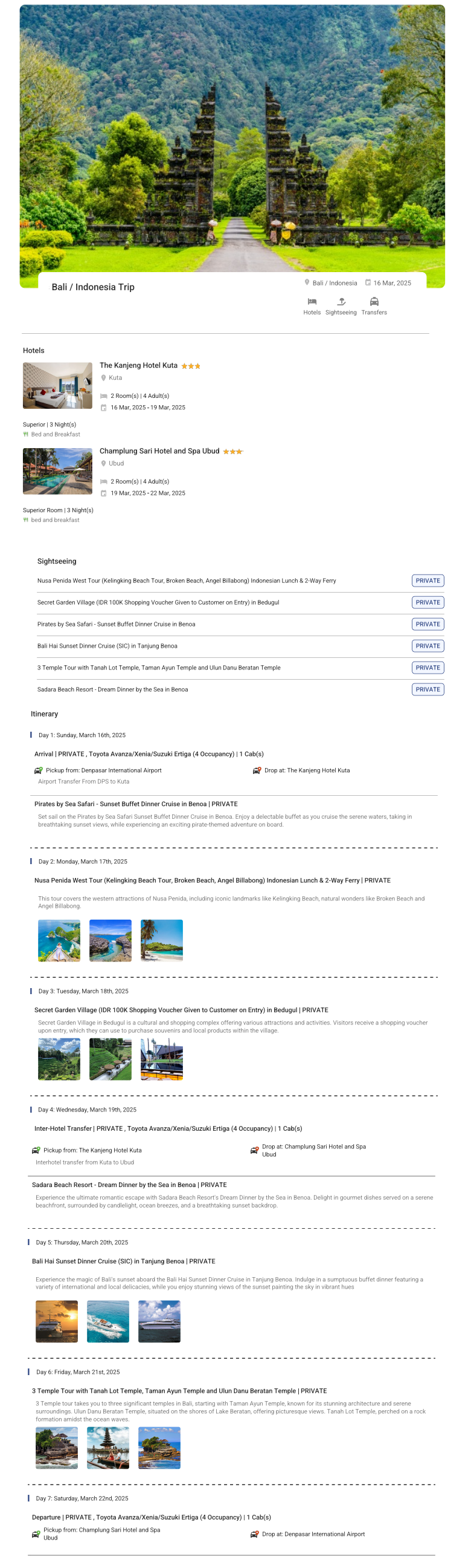 Bali 6N7D Bali Holiday Package - RideNow Holidays