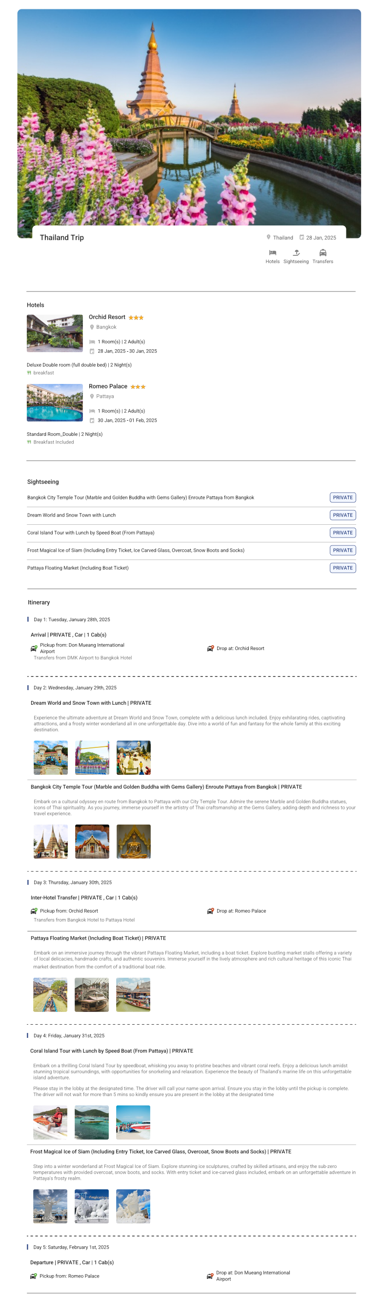 Thailand 4N5D Thailand Holiday Package - RideNow Holidays