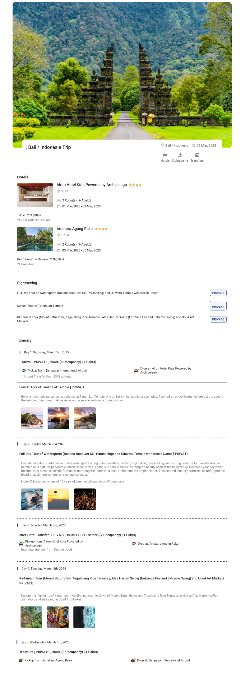 Bali 4N5D Bali Holiday Package - RideNow Holidays
