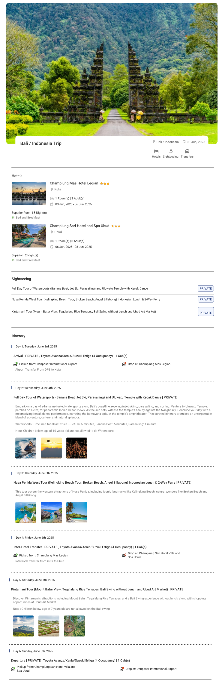 Bali 5N6D Bali Holiday Package - RideNow Holidays