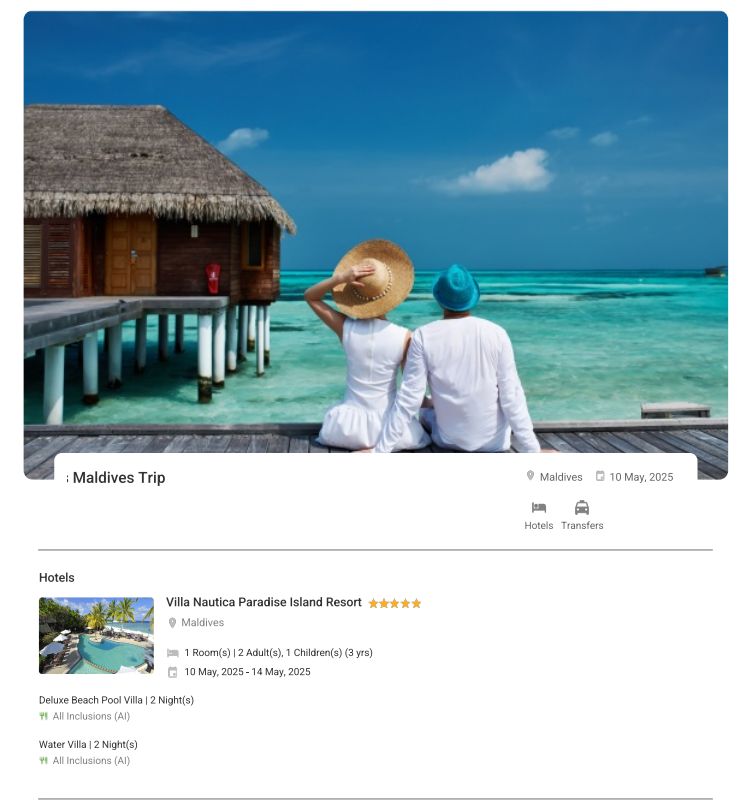 Maldives 4N5D Maldives Holiday Package - RideNow Holidays
