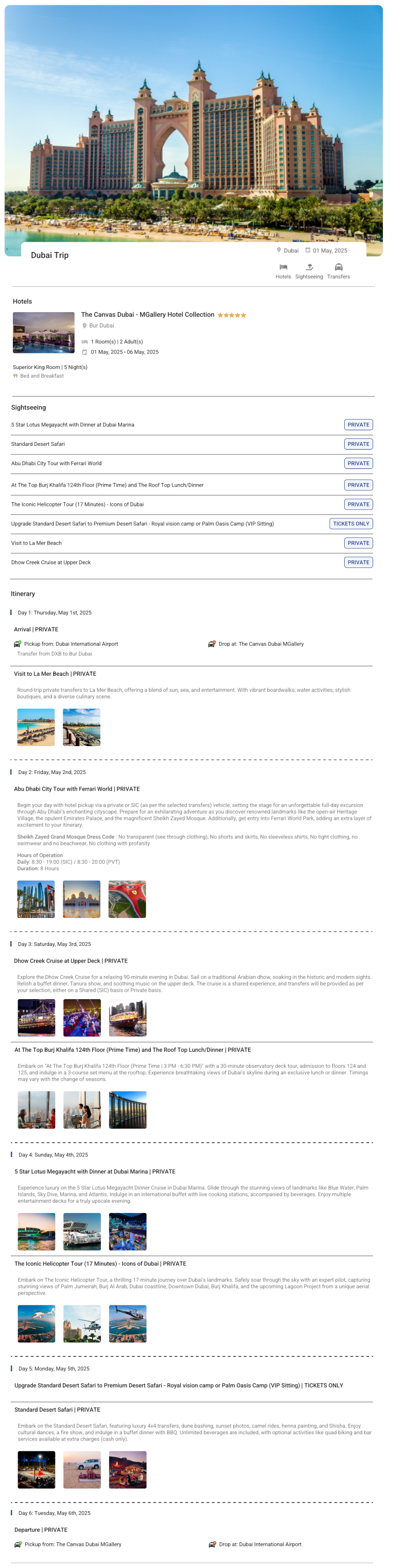 Dubai 5N6D Dubai Holiday Package - RideNow Holidays