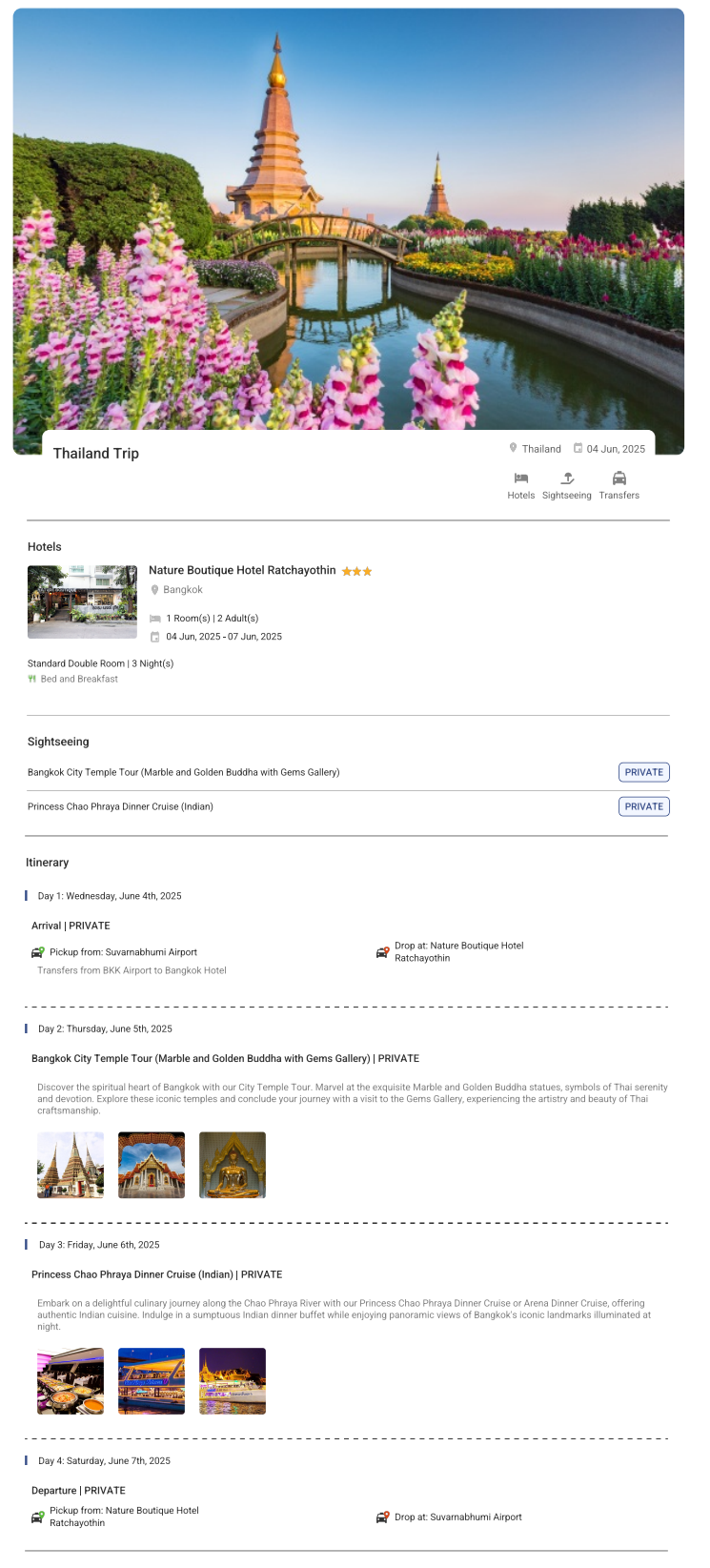 Thailand 3N4D Thailand Holiday Package - RideNow Holidays