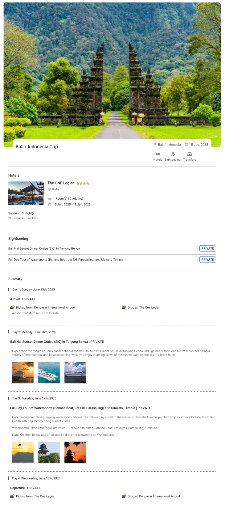 Bali 3N4D Bali Holiday Package - RideNow Holidays