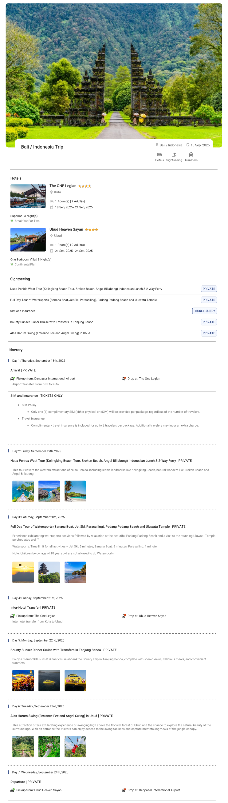 Bali 6N7D Bali Holiday Package - RideNow Holidays