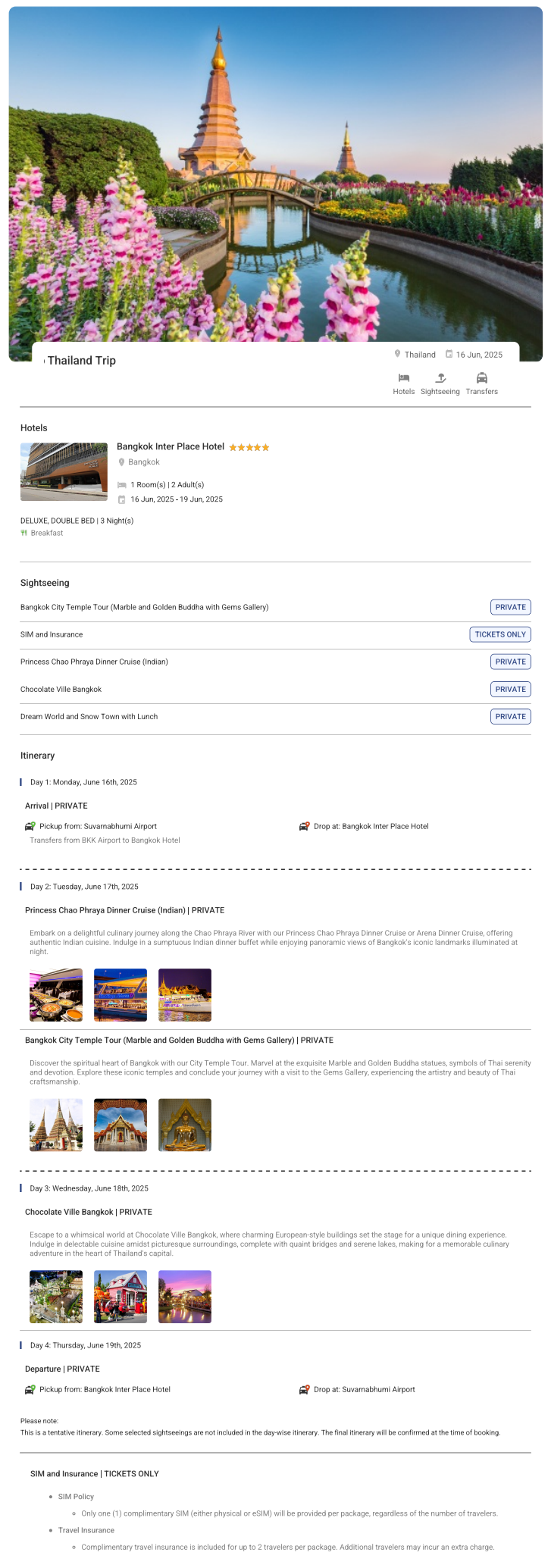 Thailand 3N4D2 Adults, 1 Room with Breakfast, 5 Star Hotel with Transfers Thailand Holiday Package - RideNow Holidays