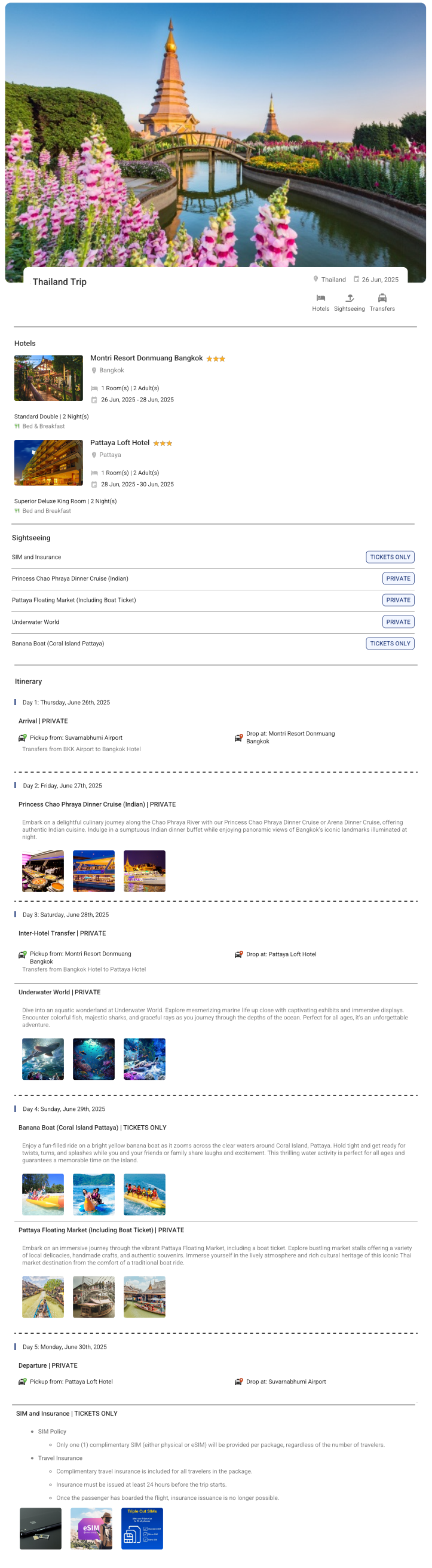 Thailand 4N5D Thailand Holiday Package - RideNow Holidays