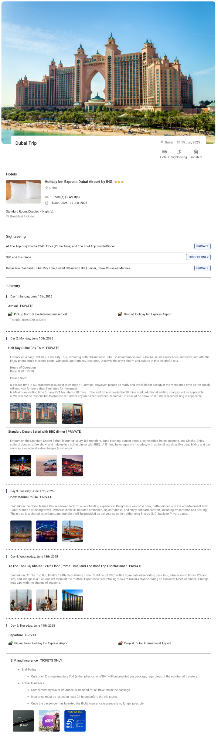 Dubai 4N5D2 Adults, 1 Room with Breakfast, 3 Star Hotel with Transfers Dubai Holiday Package - RideNow Holidays