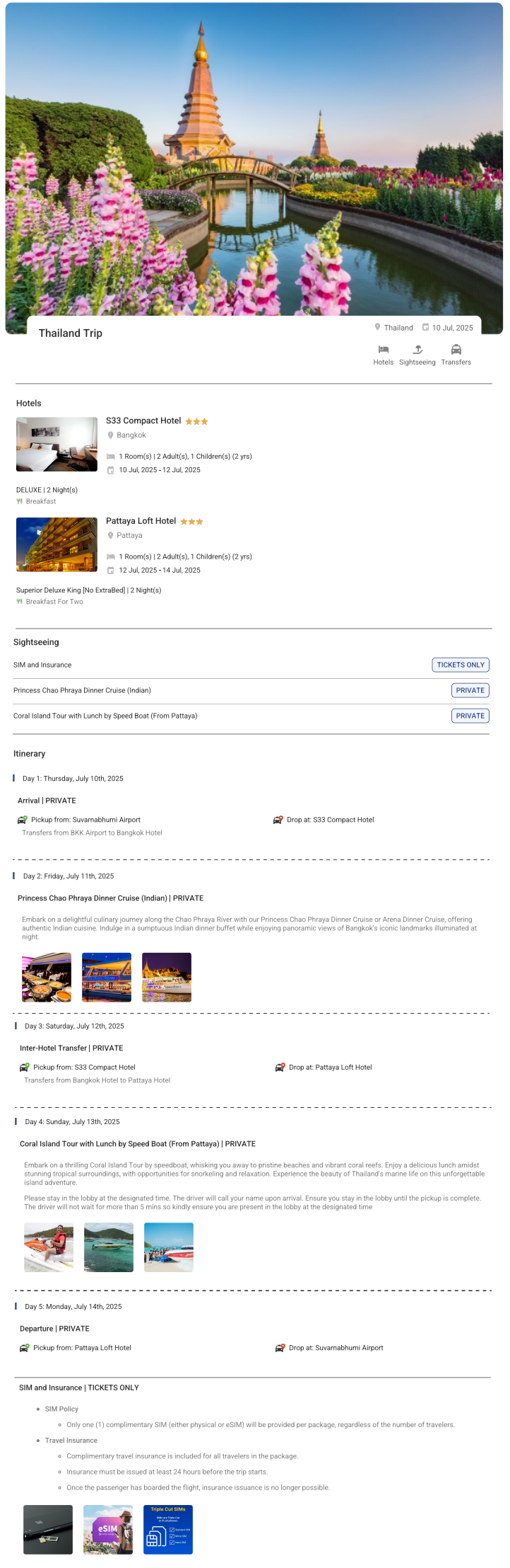 Thailand 4N5D2 Adults 1 kid(2yrs), 1 Room with Breakfast, 3 Star Hotel with Transfers Thailand Holiday Package - RideNow Holidays