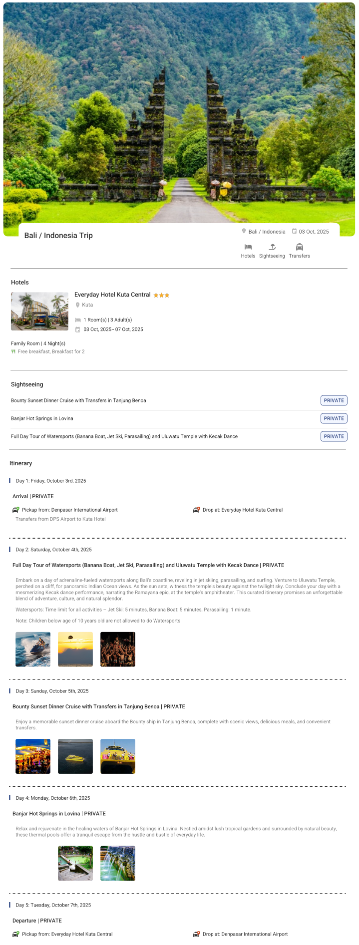 Bali 4N5D Bali Holiday Package - RideNow Holidays