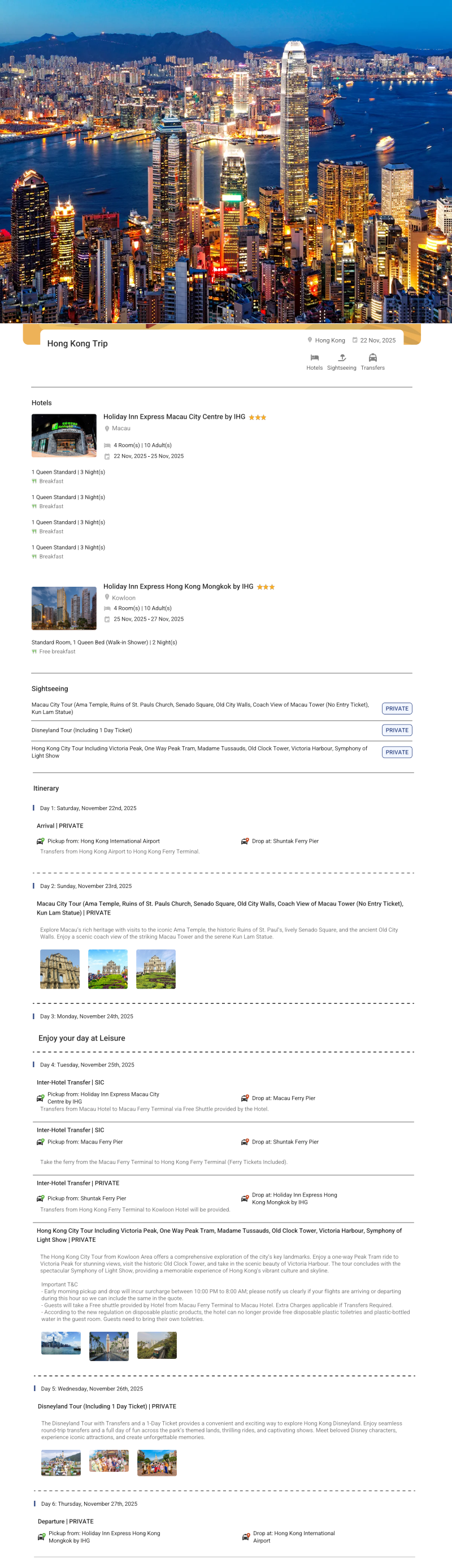 Hong Kong 5 N 6 D – 5 Nights / 6 Days - RideNow Holidays