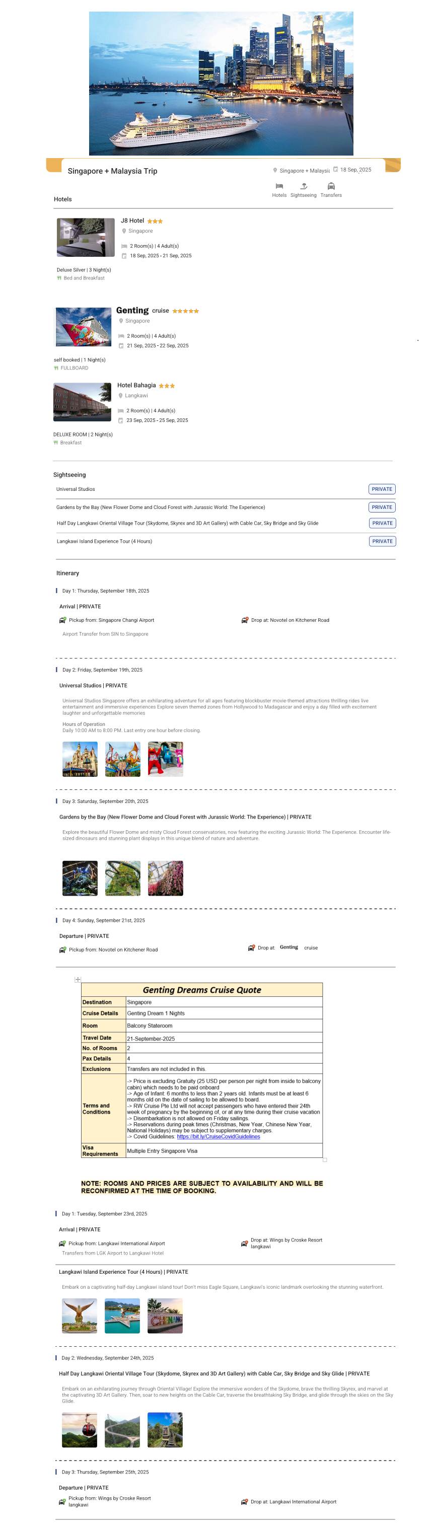 Malaysia 7N8D Singapore Holiday Package - RideNow Holidays