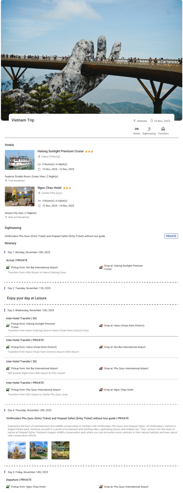 Vietnam 4N5D6 Adults, 3 Rooms with Breakfast, 3 Star Hotel with Transfers. Vietnam Holiday Package - RideNow Holidays