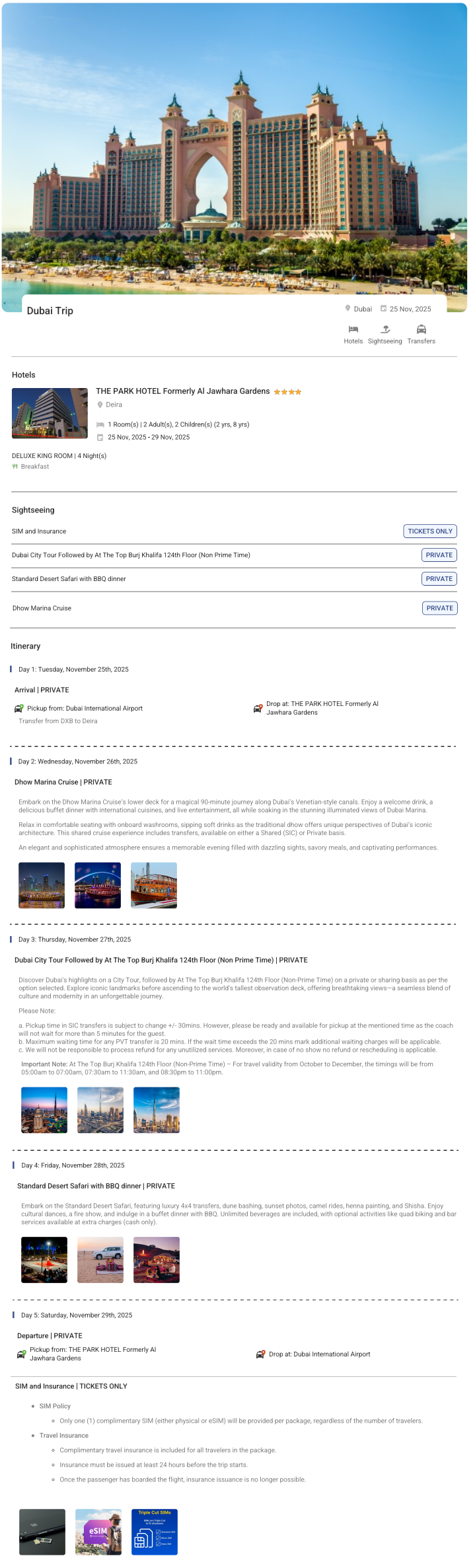 Dubai 4N5D2 Adults, 2 Kids( 2 yr, 8yr), 1 Room with Breakfast, 3 Star Hotel with Transfers Dubai Holiday Package - RideNow Holidays