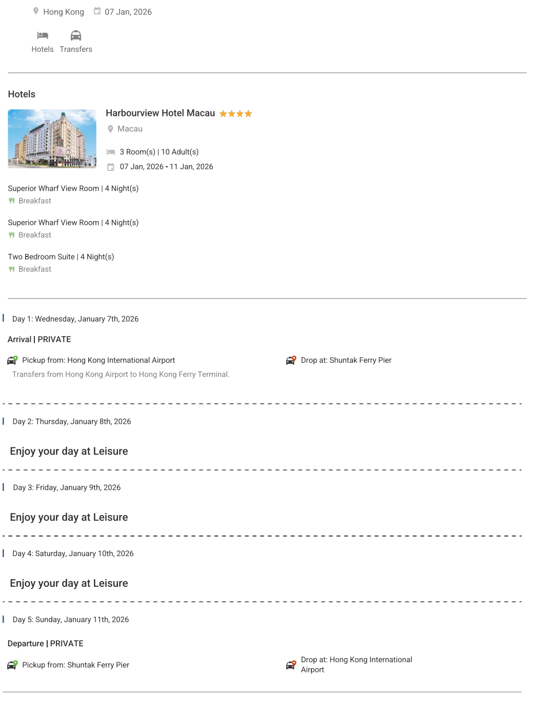 Hong Kong 4 N 5 D – 4 Nights / 5 Days - RideNow Holidays