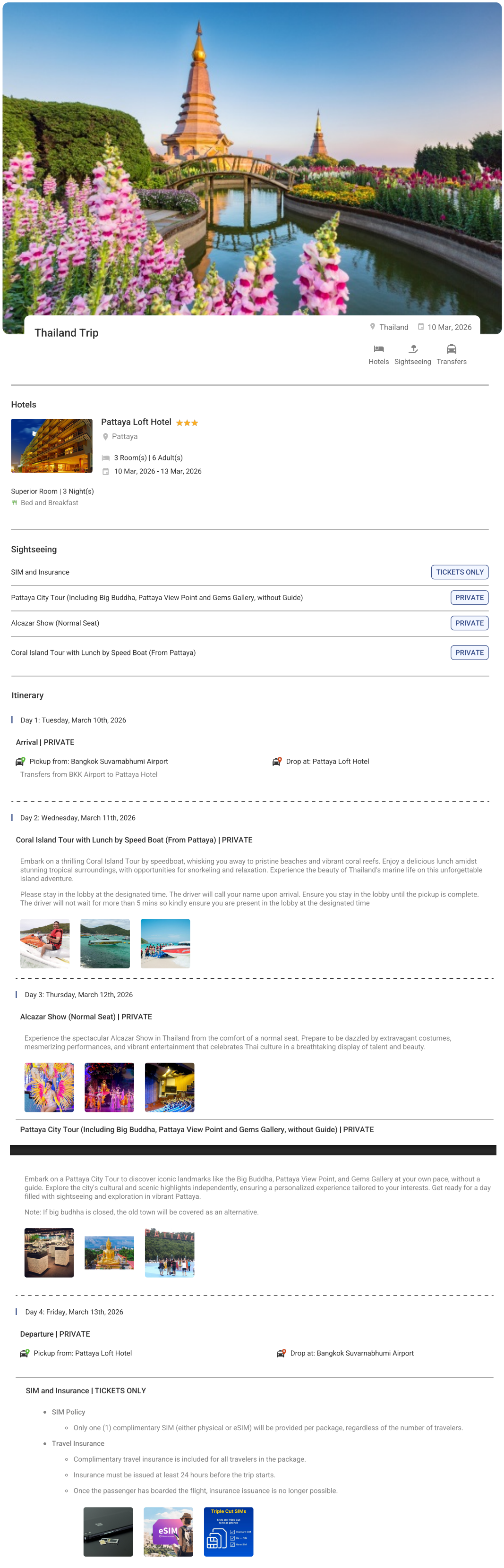 Thailand 3N4D Thailand Holiday Package - RideNow Holidays