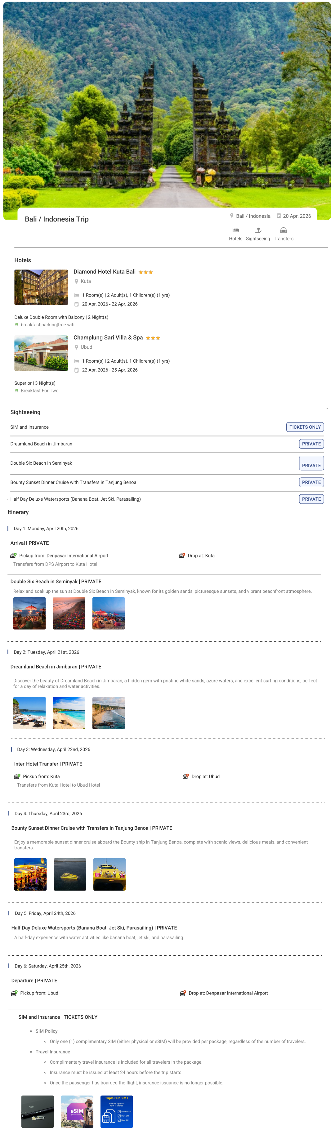 Bali 5N6D Bali Holiday Package - RideNow Holidays