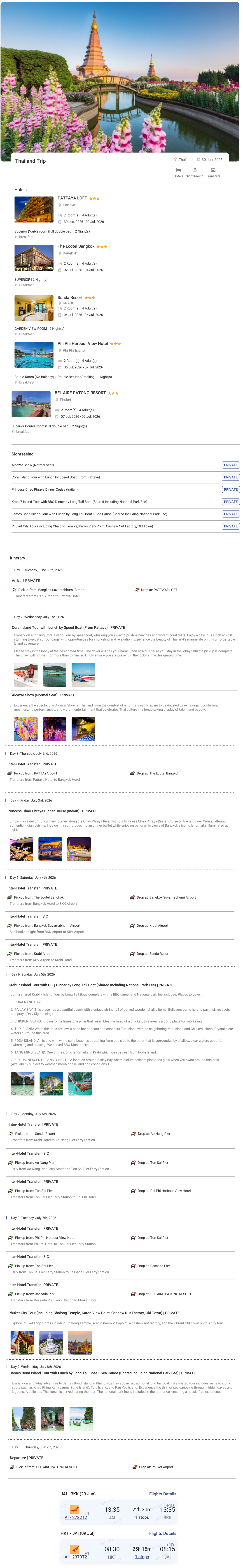 Thailand 9N10D4 Adults, 2 Rooms with Breakfast, 3 Star Hotel with Transfers and Round Trip Flights(E Thailand Holiday Package - RideNow Holidays