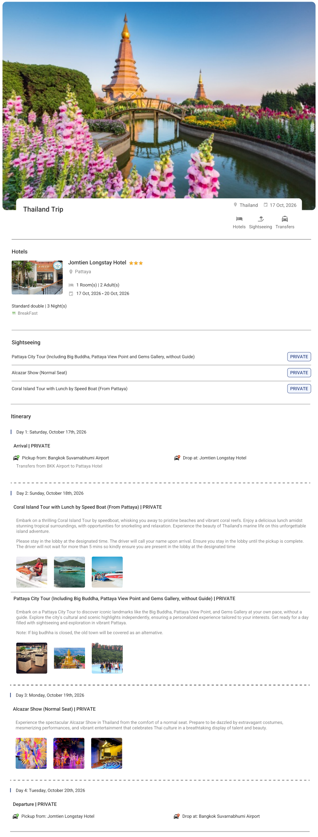 Thailand 3N4D2 Adults, 1 Room with Breakfast, 3 Star Hotel with Transfers Thailand Holiday Package - RideNow Holidays